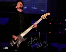 Jason Newsted Metallica Bassist Signed Photograph 11x14 Beckett Authenticated