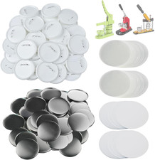 100 Sets of 75mm Button Parts for Badge Maker - Includes Covers and Film