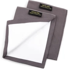 2 PCS Professional Polishing Cloth Large Jewelry Cleaning Large, White 