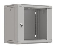 "5901969446920 Szafa Instalacyjna Rack WisząCa 19\" 9U 540X350 Szara Drzwi Pr"