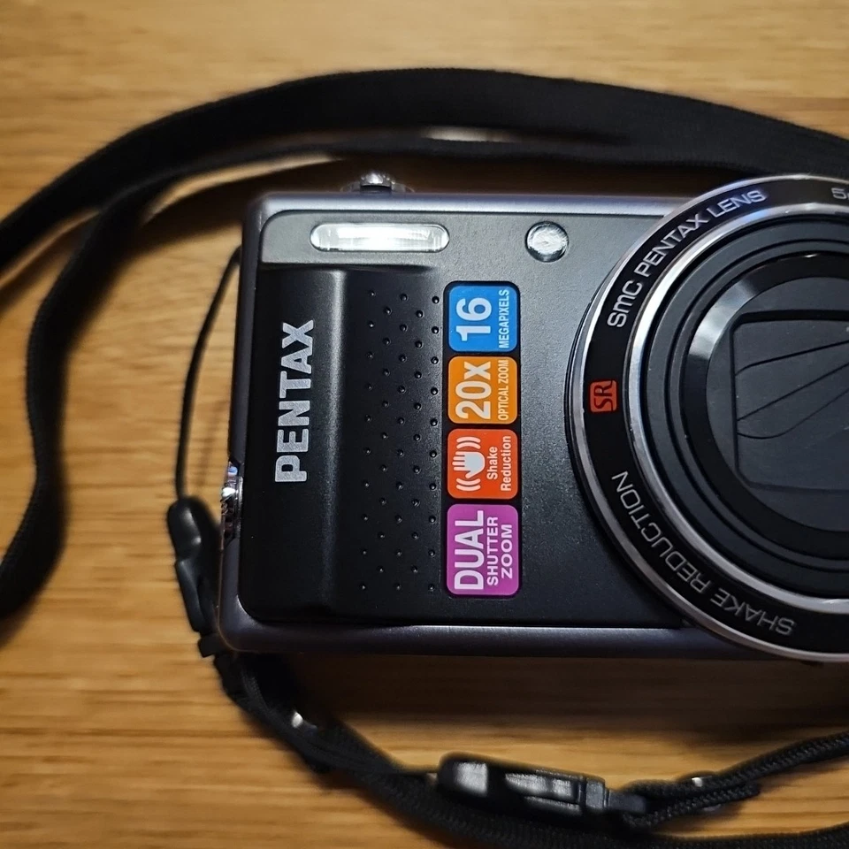 Digitalkamera PENTAX Optio VS20 Schwarz Kamera Getestet Funktioniert Top Kamera - Bild 2 von 4