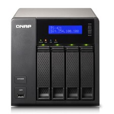QNAP TS-421 2 GHz 1 GB RAM DDR3 4x BAY 2x RJ45