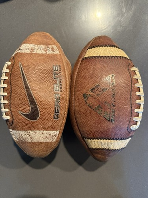 #ad Leather College High School footballs Need New Bladder *READ $69.99