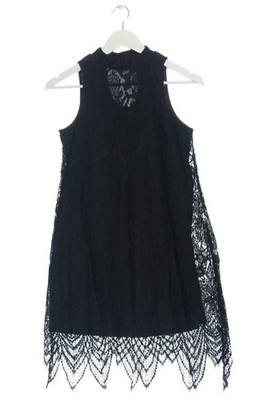 LOVE, FIRE Spitzenkleid Damen Kleid Gr. DE 34 schwarz Casual-Look