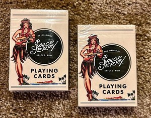 2 - Decks SAILOR JERRY Spiced Rum Playing Cards NEW in wrapper