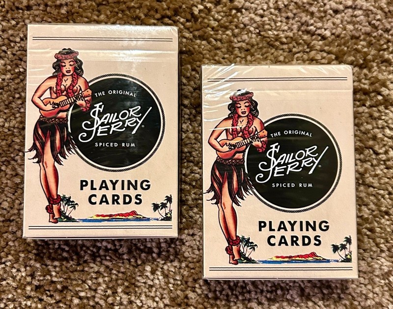 2 - Decks SAILOR JERRY Spiced Rum Playing Cards NEW in wrapper