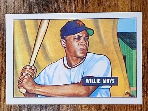 (1) 1951 Bowman Willie Mays #305 RC - REPRINT - RNL2713F