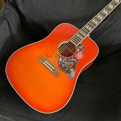 Handmade Acoustic Electric Guitar Bone Nut Stainless Fret Solid Spruce Top B1G