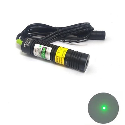 New Green Dot Laser Diode Module 532nm 50mw 3-5V 18x75mm w/ AC Connecter Lazer