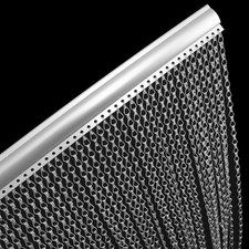 Fly Screen Chain Curtain Aluminum Door Metal Chain Insect Blinds 214cm x 90cm