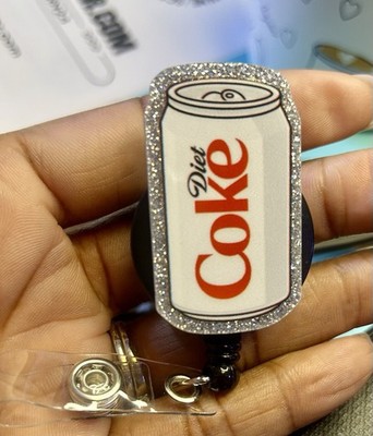 Diet Coke, Badge Reel, ID ,BSN, CNA, Pharmacy,RN, NURSE, Tech, Teacher,Student