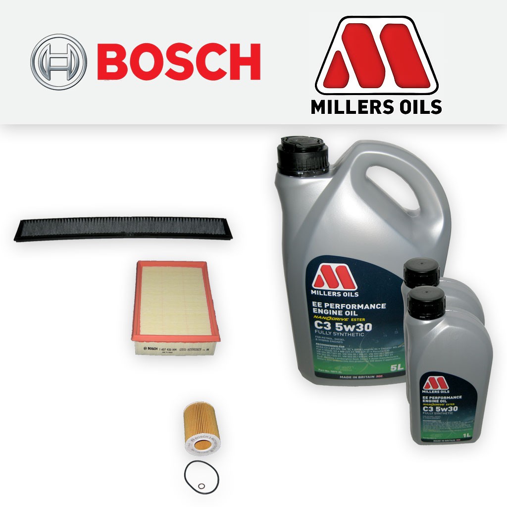 SERVICE KIT for BMW 3 SERIES E46 330I OIL AIR CABIN FILTERS +EE OIL (2000-2007)