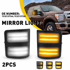 LED Side Mirror Dynamic Turn Signal Light For 2008-16 Ford F250 F350 F450 F550 B