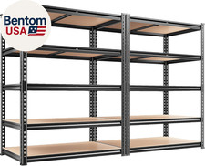 2200LBS Storage Shelves 5 Tier Garage Shelving Heavy Duty, Adjustable Metal Shel