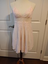 Victoria's Secret Pink Lace Racerback Nighty Sz Medium