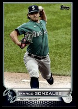 Marco Gonzales 2022 Topps #112 Royal Blue Seattle Mariners