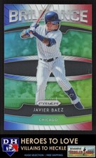 2020 Panini Prizm Brilliance Red, White, & Blue Prizm Javier Baez #B-5 Cubs