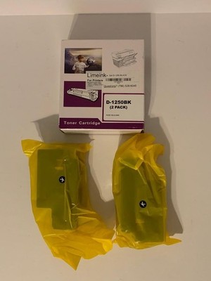 Limeink 2pk D-1250 Black Tonar Cartridges for Dell Laser Printers New