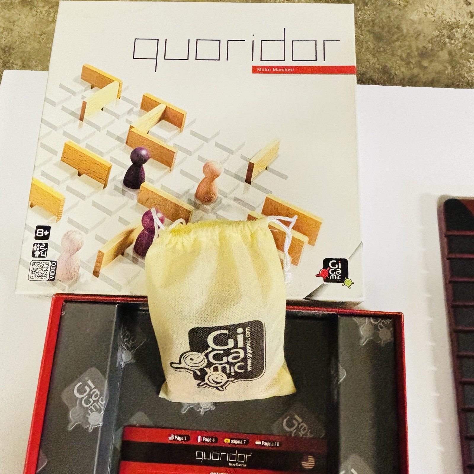 Quoridor  Mirko Marchesi  Gigamic Strategy Game Pre Owned Complete