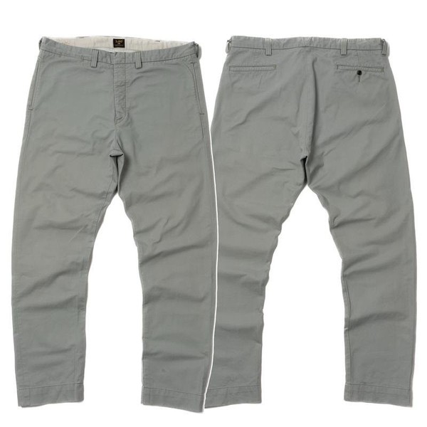 Men Lee Trousers Grey Cotton 34