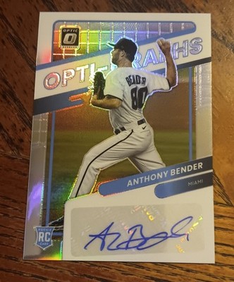 2022 Panini Prizm - Optic Opti-Graphs - Anthony Bender Auto - Silver HOLO RC