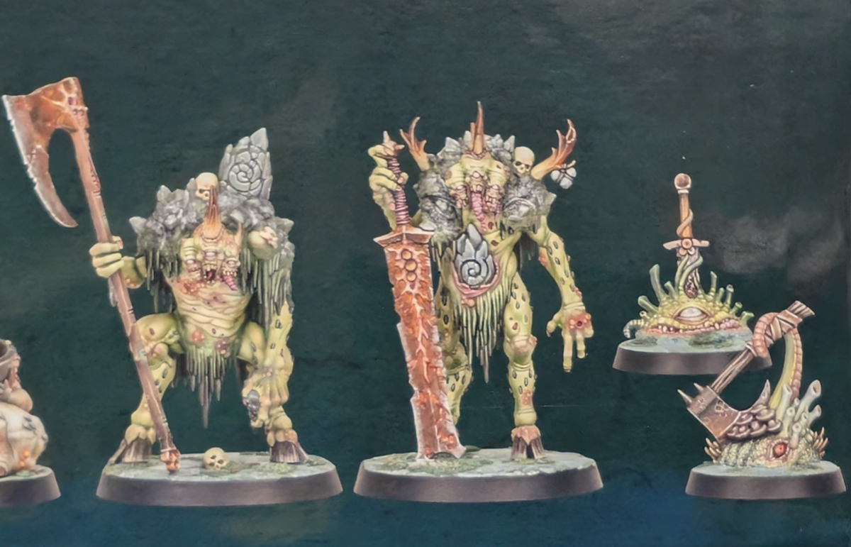2x Cankerborn, 2x Living Rot, Warhammer Quest Darkwater, Maggotkin