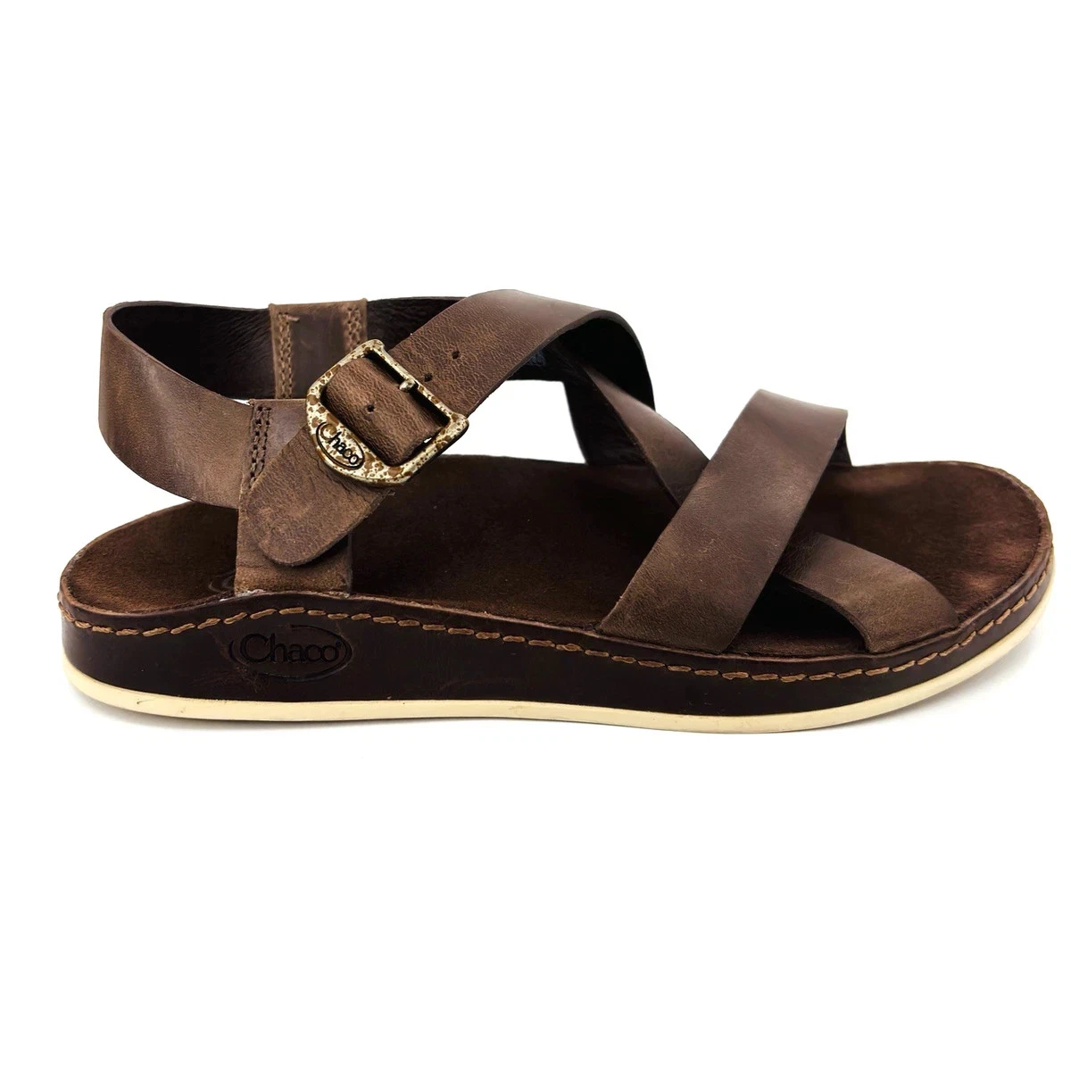 Chaco Wayfarer Leather Sport Sandal Otter Brown Chaco Wayfarer Leather Sandals | Dillard main image 2
