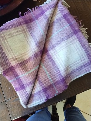 NEW-Large Woolmark 100% Pure New Wool British Isles Throw