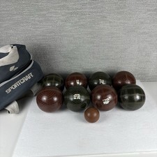 Vintage Sportcraft Bocce Ball Set Made in Italy Classic Lawn Game