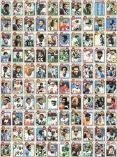 1979 Topps Vintage Lot of 100 VG NFL Football Cards Lot Partial Set Collection