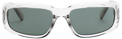 MessyWeekend Unisex Robbie Acetat Sonnenbrille - klar