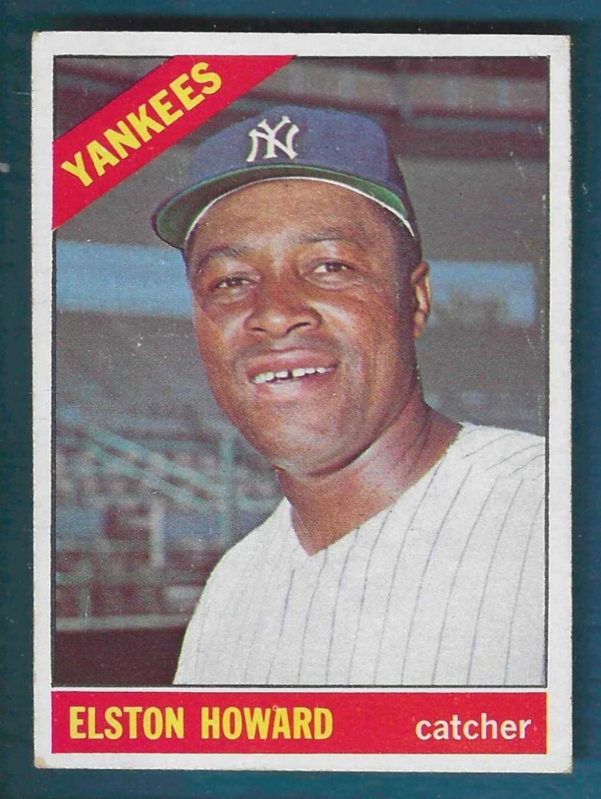 1966 Topps Baseball New York Yankees Elston Howard #405 EX