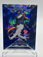 2025 Panini Crusade Alex Freeland #6 Blue Cracked Ice Insert Los Angeles Dodgers