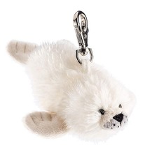 Schl&uuml;sselanh&auml;nger Robbe Roberta 12cm cremewei&szlig; Schaffer Kuscheltier Geschenk