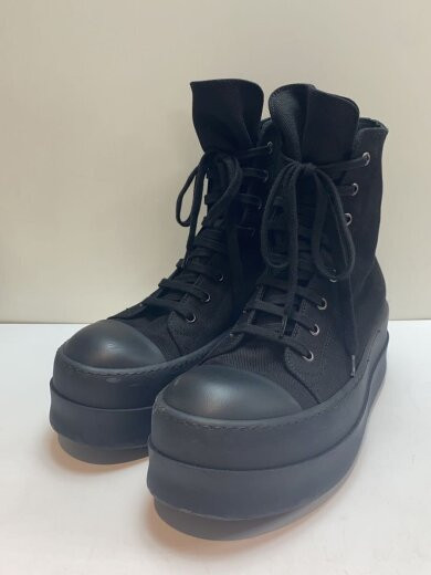 RICK OWENS DRKSHDW/23AW/Mega Bumper/Lace up boots/42/BLK RICK OWENS DRKSHDW/23AW/Mega Bumper/Lace up boots/42/BLK