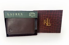 Men's Lauren by Ralph Lauren Burnished Leather Passcase Wallet
