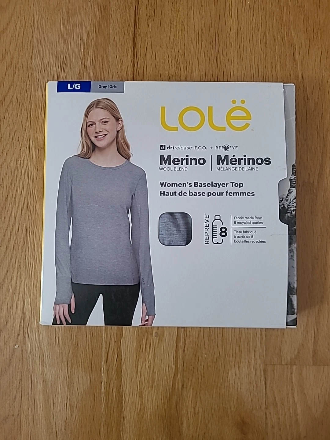 Lolë Merino Blend Top Base Layer, Grey, Women's Size L
Opens in a new window or tab