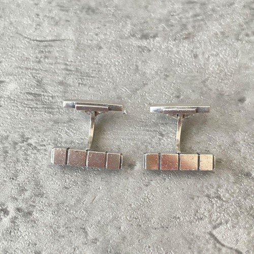 Gemelli George Jensen unici argento 925 accessorio semplice rari Giappone - Foto 2 di 6