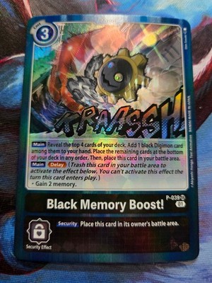 Black Memory Boost! - P-039 SR - Digimon Promotion Cards - Super Rare - NM
