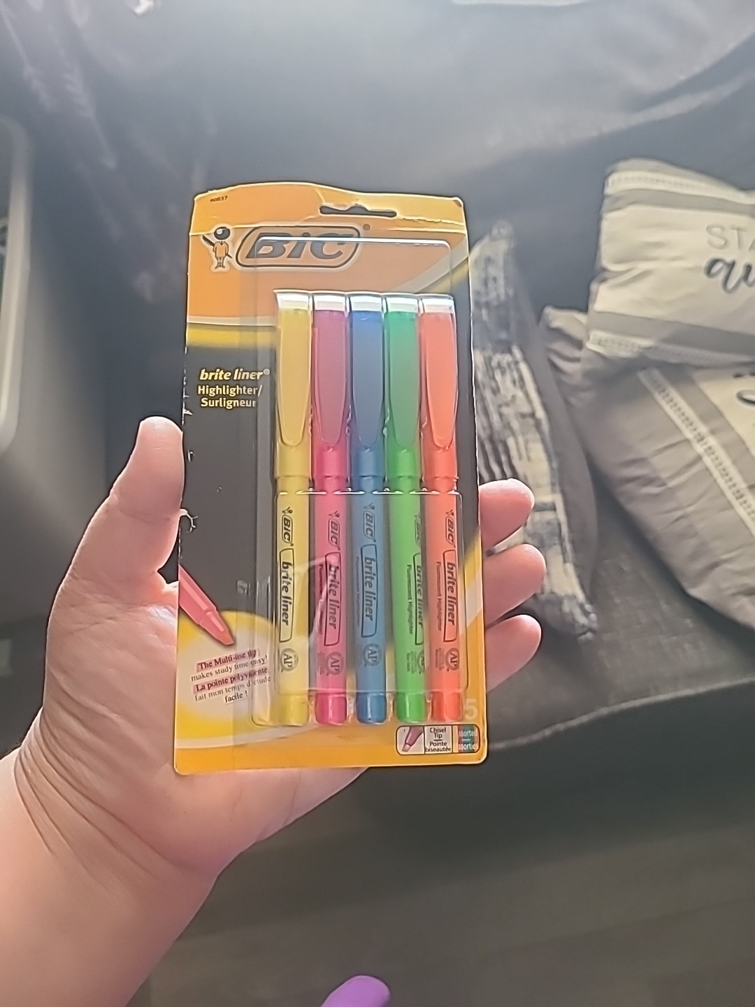 BIC Brite Liner Highlighters, Chisel 1 Count (Pack of 5), As