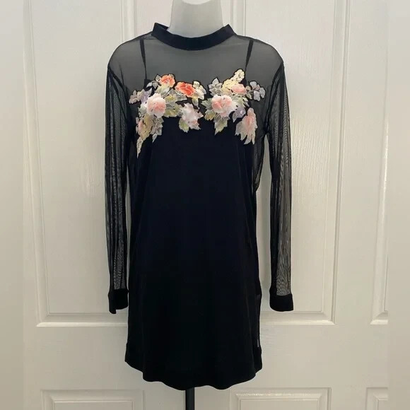 ALLSAINTS Black w/Floral 2pc Dress S | eBay