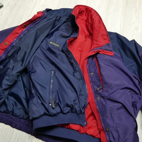 VINTAGE Columbia Powder Keg Jacket Womens Large Purple Red 3 in 1 Coat Winter - Picture 10 of 17