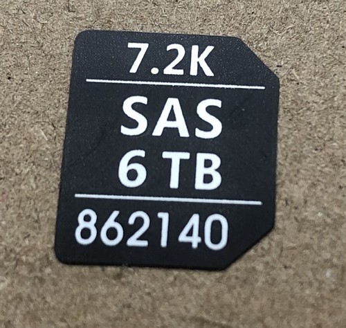 30PCS 651314-001 3.5" Tray Caddy Adhesive Stickers Labels 7.2k SAS 6TB 862140 - Bild 1 von 2