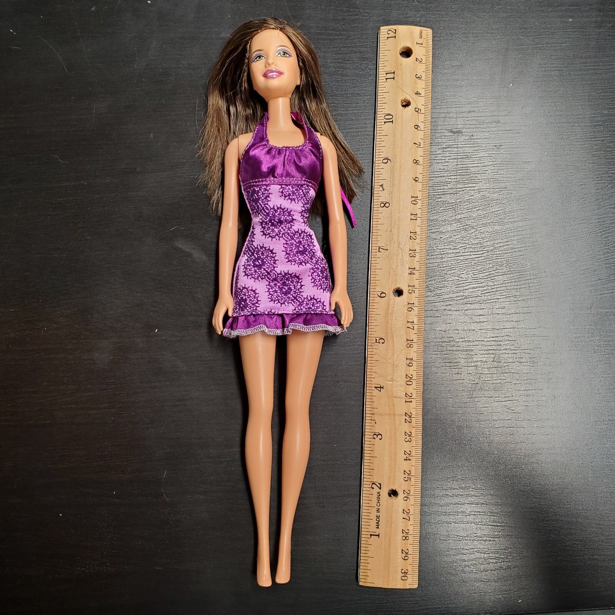 Sincerely ＊Pink purple doll dress Violet Sequin Dress for Rimdoll and Fashion Doll 12