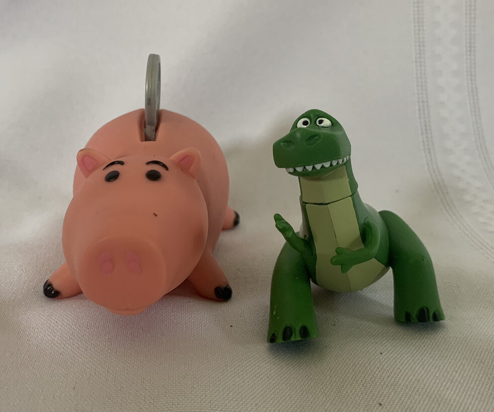 Vintage Burger King Kids Club Toy Story Hamm Pig Rolling Toy with