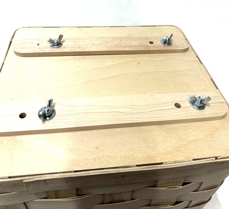 Cesta portaequipajes trasero Detroit Bikes madera natural de Peterboro montaje universal Foto 3 de 4