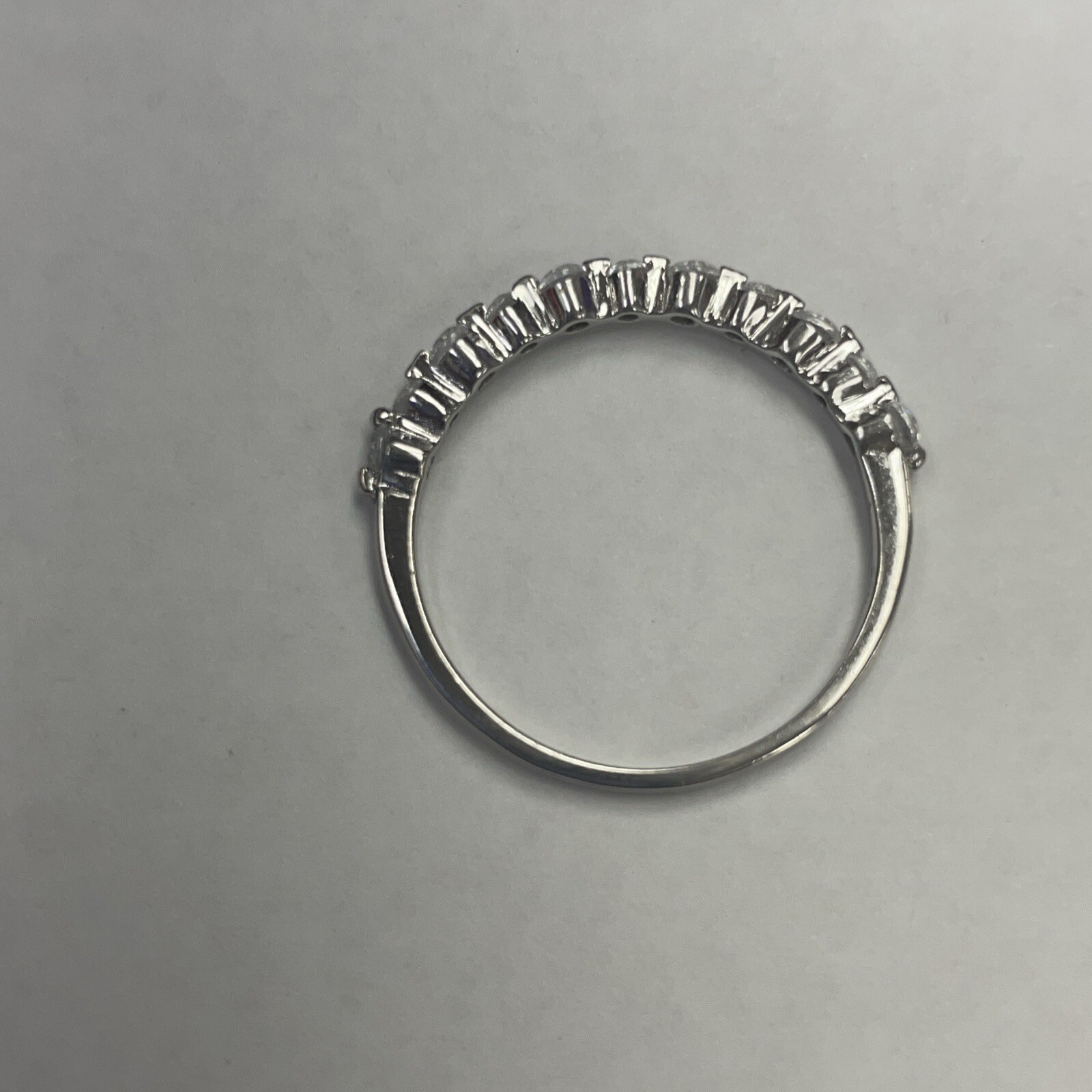 STERLING SILVER 925 STACKABLE BAND RING WITH CZs … - image 7