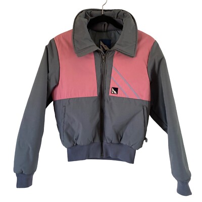 Serac Vintage Ski Jacket Womens Small 80s Colorblock Cropped Made in USA 