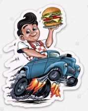 Rat Fink Hot Rod Custom MAGNET Bob's Big Boy Gasser Willy's Muscle Car Vintage