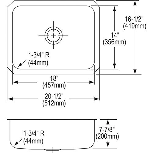 Elkay ELUH1814 Lustertone Classic Single Bowl Undermount Stainless Steel Sink - Picture 2 of 10